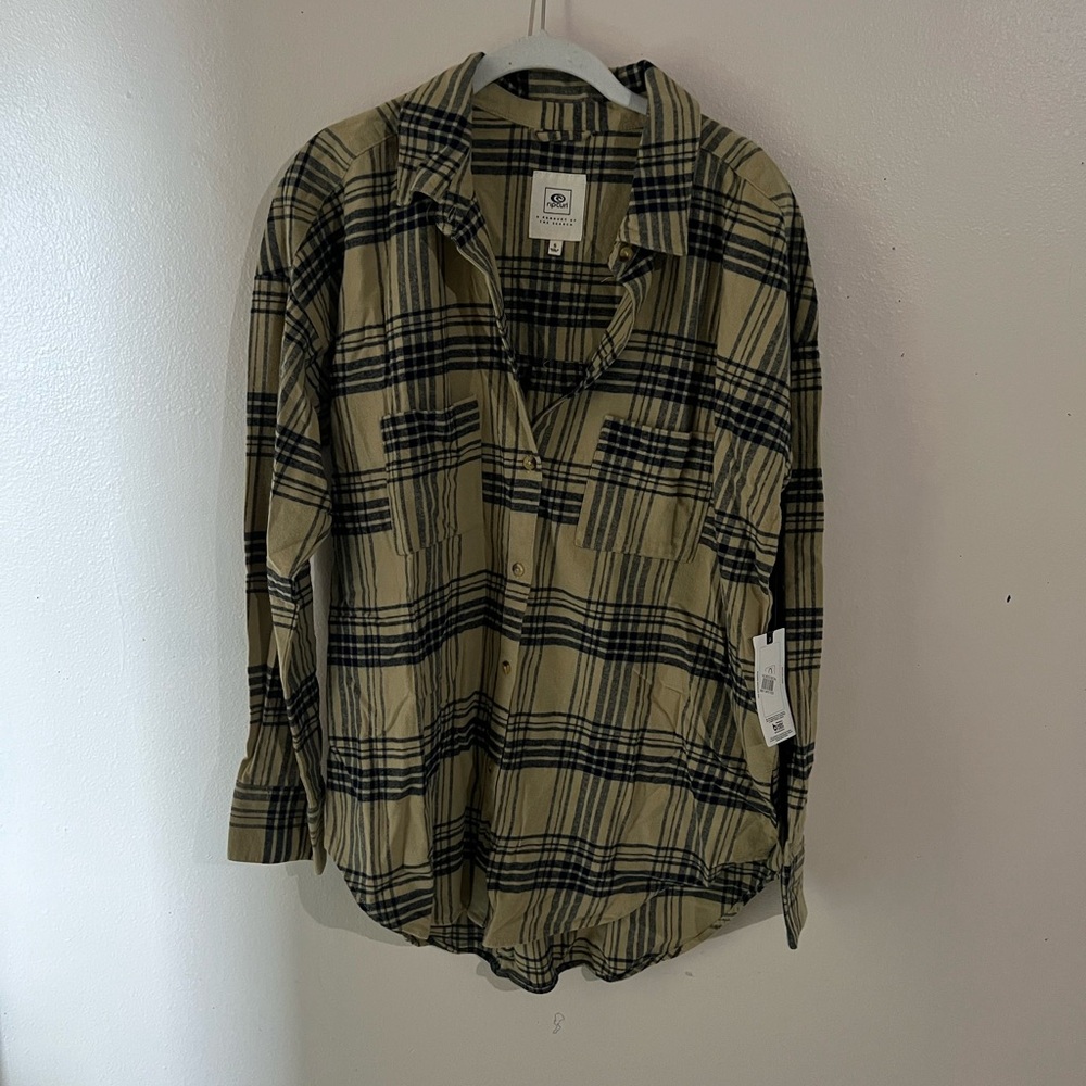 NWT Rip Curl rip curl olive flannel